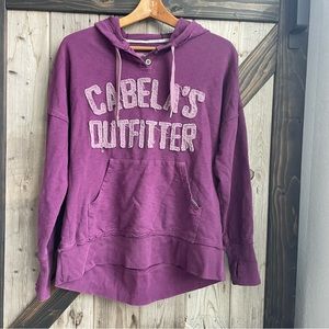 Cabela’s Outfitters purple hoodie size small
